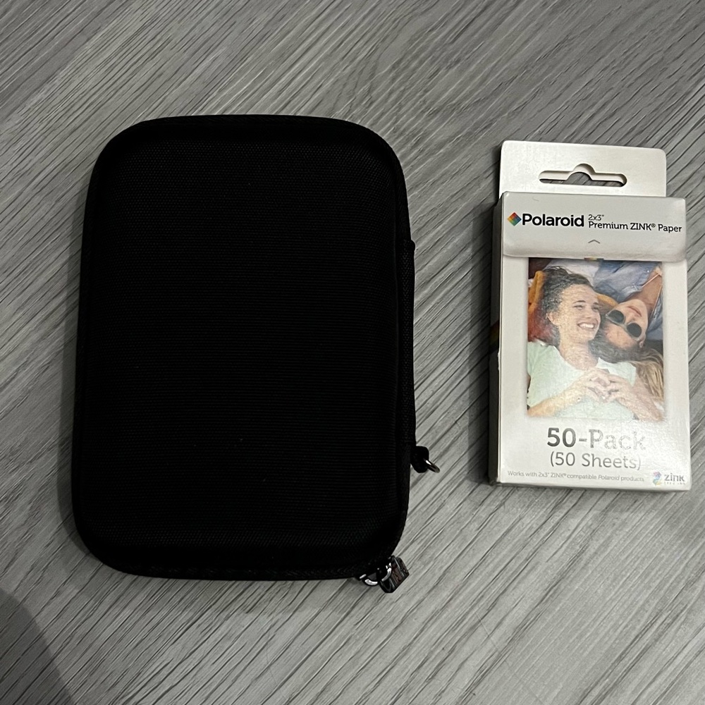 New Polaroid camera case and 50 pack 2x3 premium sink paper